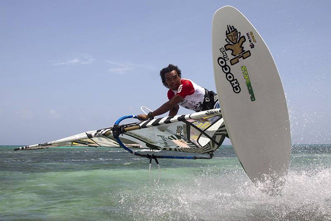 Kiri rips it up - PWA Aruba Hi Winds Grand Slam 2011 ©  John Carter / PWA http://www.pwaworldtour.com